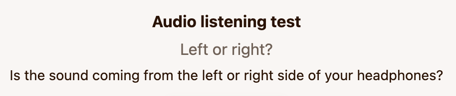 Experiment title and question