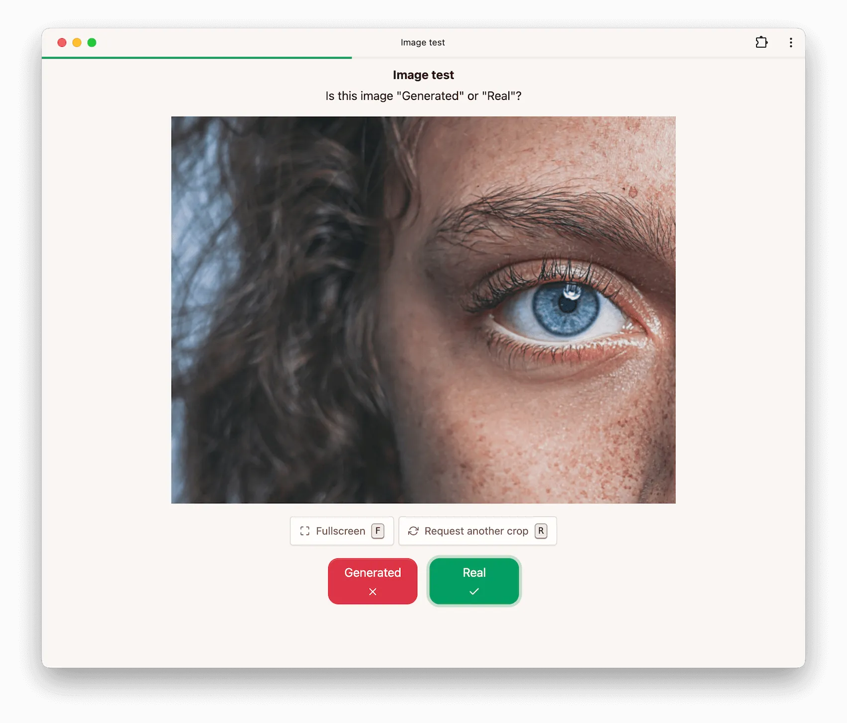 Binary image interface