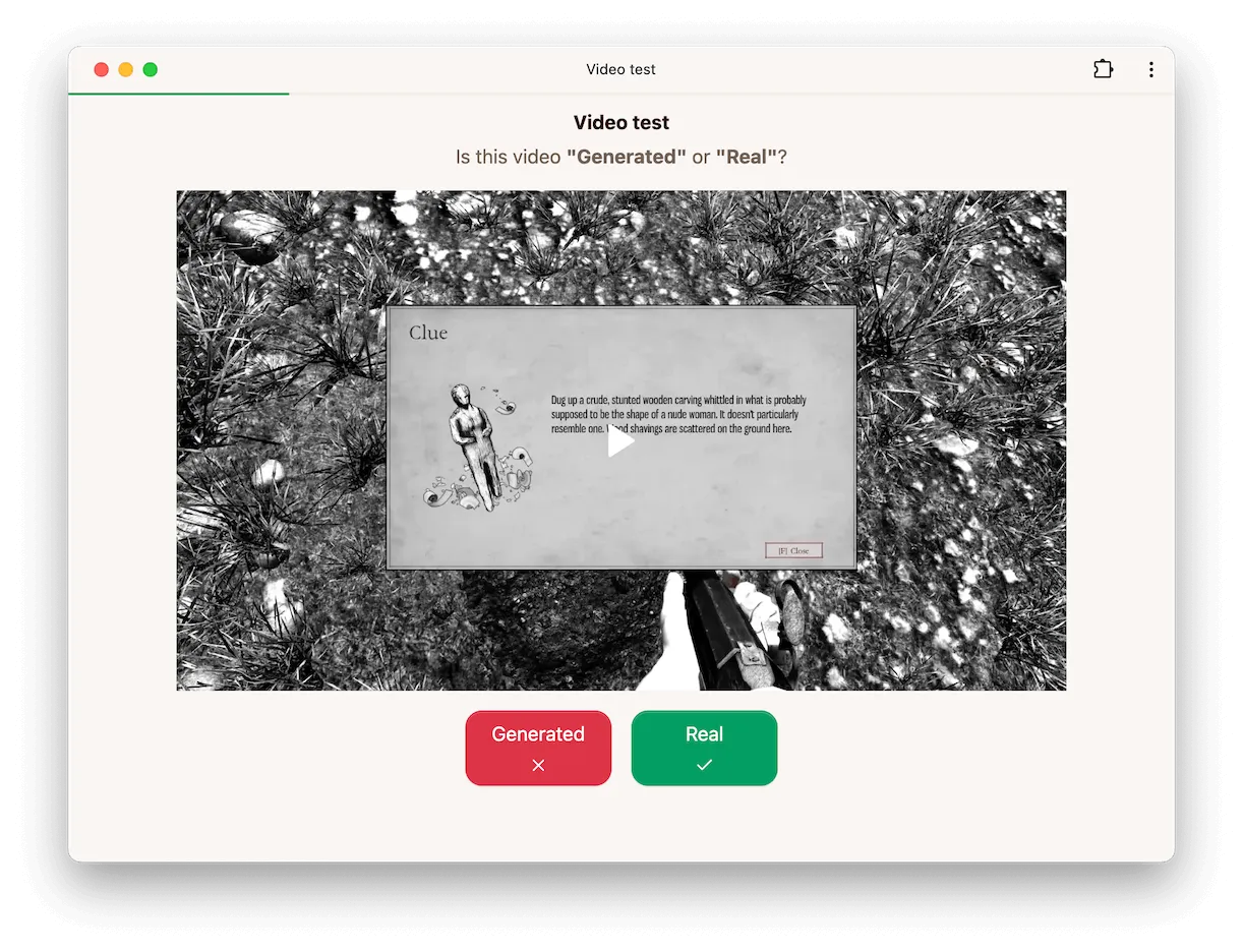 Binary video interface